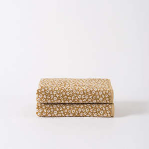 Citta Forget Me Not Organic Cotton Towel Range Citron