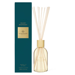 Glasshouse Fragrance Diffuser- Velvet Rhapsody - Water Lily & Yuzu