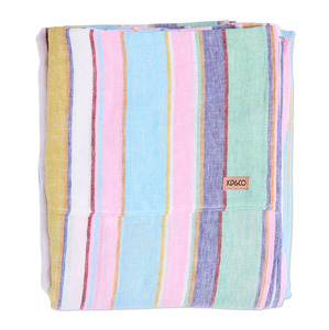 Kip & Co Tangier Days Linen Flat Sheet