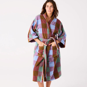 Kip & Co Bondi Tartan Terry Bath Robe