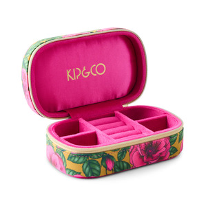 Kip & Co Golden Peony Velvet Travel Jewellery Box