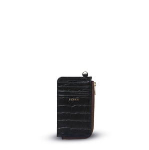 Saben Winona Card Holder Black Croc