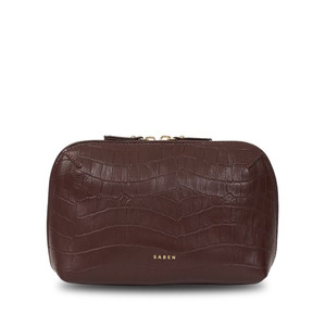 Saben Tate Pouch Espresso Croc