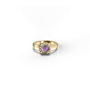 Stolen Girlfriends Club Baby Claw Ring Mystic Quartz Gold Plated