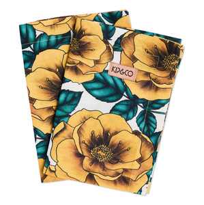 Kip & Co Golden Peony 4P Napkin Set
