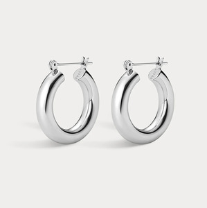 Luv Aj Baby Amalfi Tube Hoops - Silver