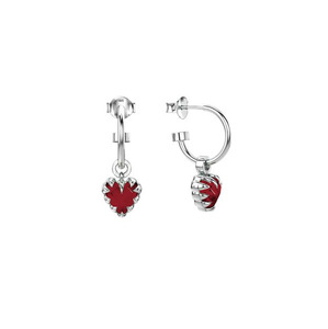 Stolen Girlfriends Club Love Claw Anchor Earrings - Garnet