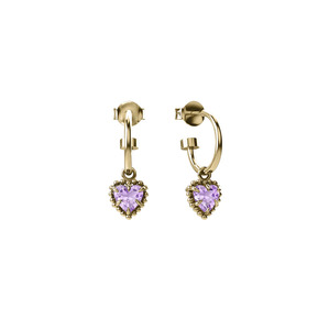 Stolen Girlfriends Club Dahlia's Heart Anchor Sleepers Pink Amethyst - Gold