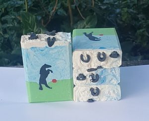 Black Raspberry & Vanilla little pony goats milk Soap Mokau Soaps