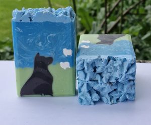 Products: Huntaway Sheep Dog Goats milk soap Mokau Soaps