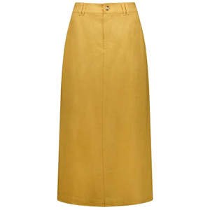 Becky Women's Linen Skirt - Biscuit