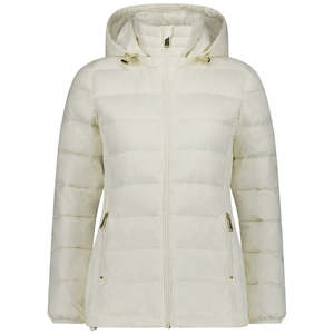 Lynnette Women's 90/10 Packable Down Jacket - Cream