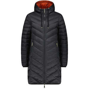 Arnie Women's Reversible 90/10 Down Coat - Black / Intense Rust