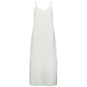 Dresses: Gina Women's Linen Slip Dress - White