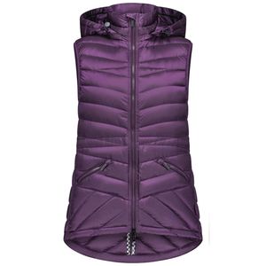 Mary-Claire Women's 90/10 Packable Down Vest - Midnight Plum