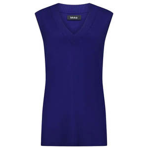 Sam Women's Knit Vest - Blue Depths