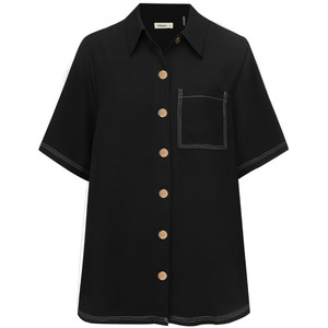 Missy Women's Viscose Blend Shirt - Black