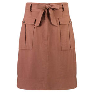 Skirts: Lanii Women's Mid Length Skirt - Desert