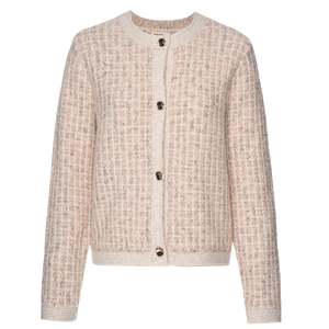 Vivian Cardigan - Blush Check