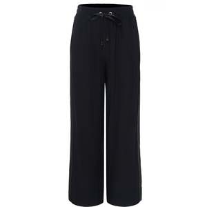 Indiana wide Leg Pant - Black with satin