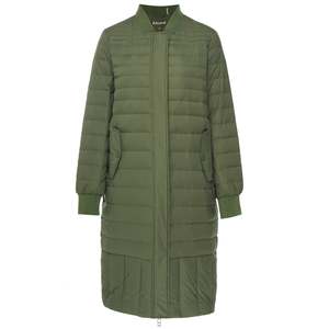Womens Puffer Coats: Kaz Puffer Down Coat - Olive Green