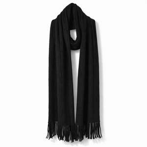 All Womens: 🎁 Adele Cable Knit Scarf - Black (100% off)