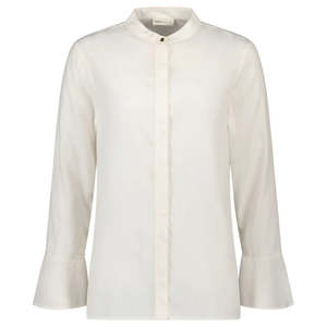 Joleen Women's Cupro Blouse - Coconut Milk