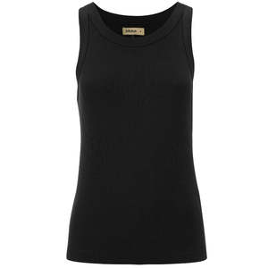 Birdie Women's Rib Knit Tank | Black
