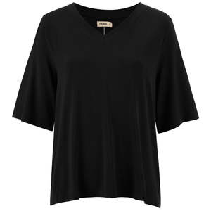 All Tops: Zoe V-Neck Women's Modal Tee | Black