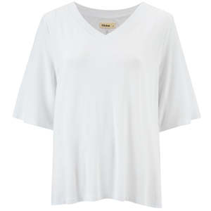 Zoe V-Neck Women's Modal Tee | White