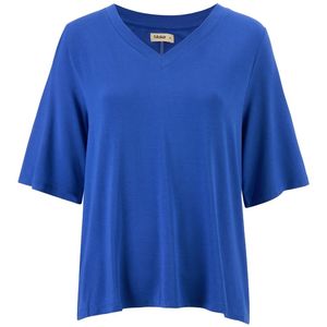 Zoe V-Neck Women's Modal Tee | Dazzling Blue