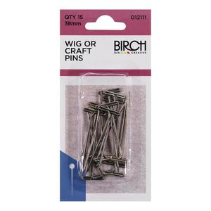 Upholstery Tools Pins Clips Skewers: BIRCH Wig or Craft T Pins