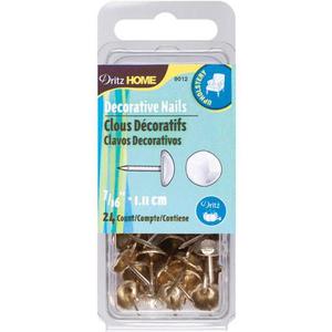 DRITZ Decorative Nails Gold Hammered