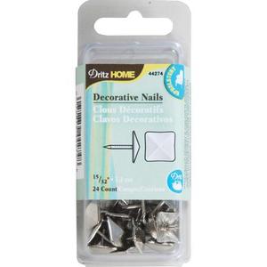 Upholstery Trimmings Decorative Chair Nails: DRITZ Decorative Nails Silver Square