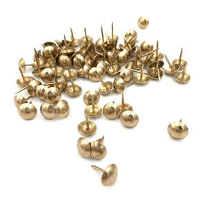 CS OSBORNE Decorative Nails Gold Brass
