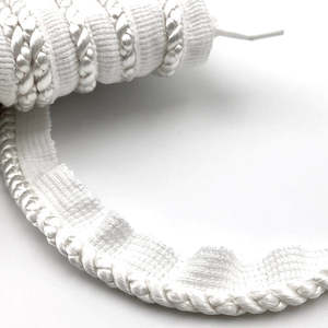 FLANGED CORD White