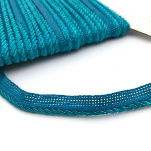 Upholstery Trimmings Flanged Cord: FLANGED CORD Peacock