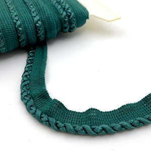 Upholstery Trimmings Flanged Cord: FLANGED CORD Hunter Green