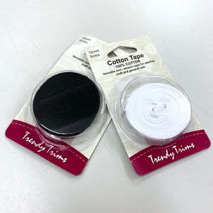 Upholstery Trimmings Cotton Tape: TRENDY TRIMS Cotton Tape