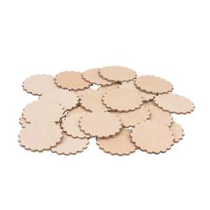 LEATHER Veg Tan Scalloped Conchos