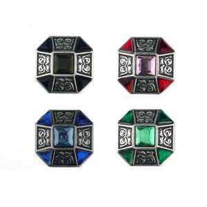 Leathercraft Hardware Conchos: IVAN Crystal Heptagon Concho