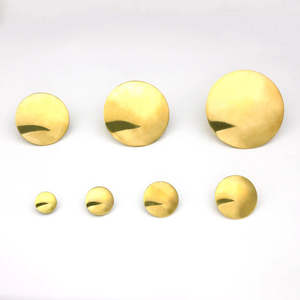 IVAN Smooth Solid Brass Concho