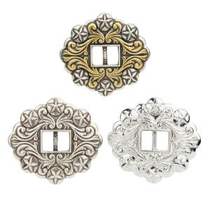 Leathercraft Hardware Conchos: IVAN Star Scroll Concho