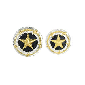 Leathercraft Hardware Conchos: IVAN Barbed Wire Star Concho