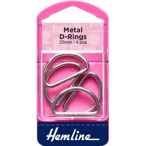 TRENDY TRIMS Nickel D-Rings PK4