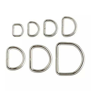 Leathercraft Hardware D Rings: IVAN D Rings Nickel