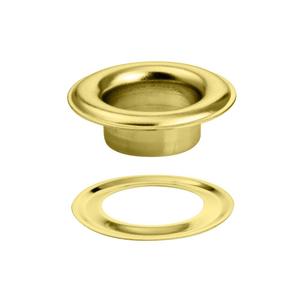 Leathercraft Hardware Eyelets Grommets: IVAN Solid Brass Grommet Satin