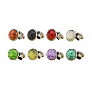 Leathercraft Hardware Rivets: IVAN Round Stone Rivet