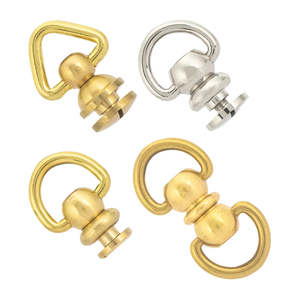 IVAN Solid Brass Swivel Loops