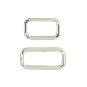 Leathercraft Hardware Slides: IVAN Strap Loop Nickel Plated